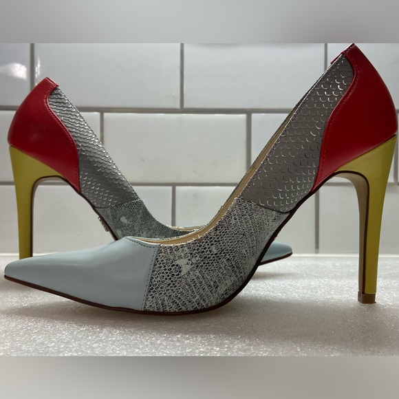 Rock Republic Multi-Colored Heels .. LIKE NEW! SIZE7.5 - Picture 2 of 7